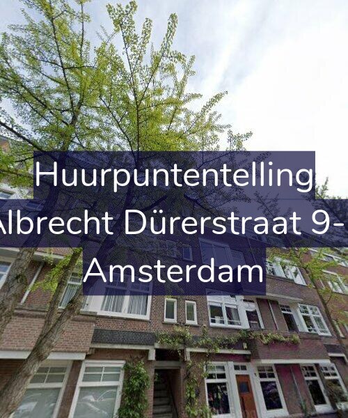 Foto gevel Huurpuntentelling voor Albrecht Dürerstraat 9-2, Amsterdam