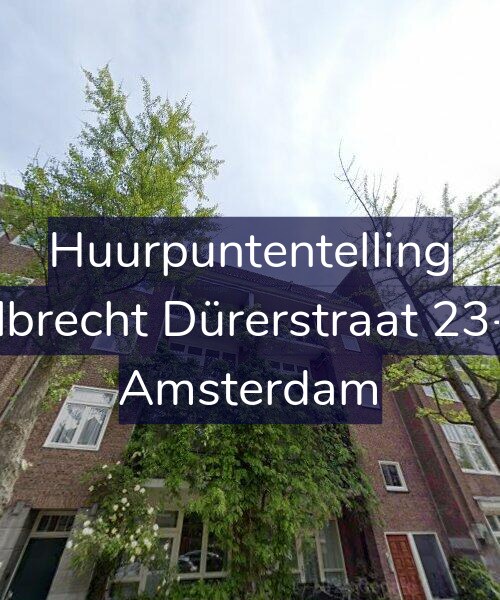 Foto gevel Huurpuntentelling voor Albrecht Dürerstraat 23-3, Amsterdam