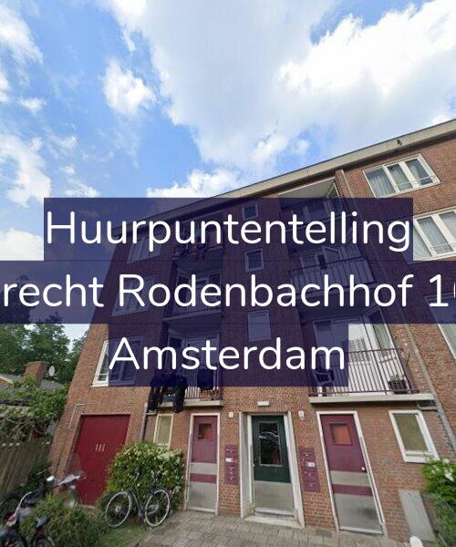 Foto gevel Huurpuntentelling voor Albrecht Rodenbachhof 10-1, Amsterdam
