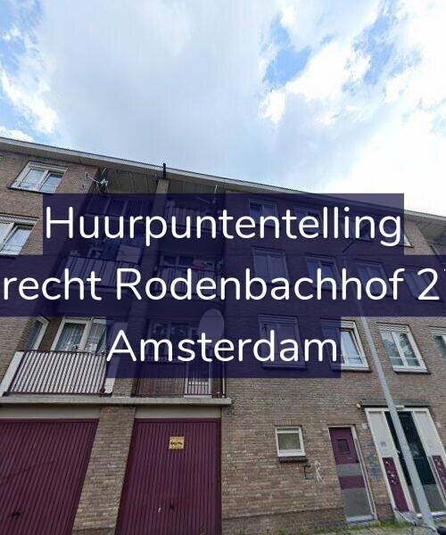 Foto gevel Huurpuntentelling voor Albrecht Rodenbachhof 27-1, Amsterdam