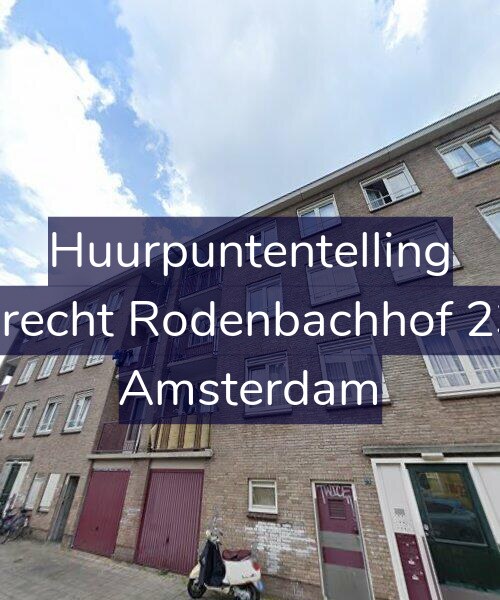 Foto gevel Huurpuntentelling voor Albrecht Rodenbachhof 23-1, Amsterdam