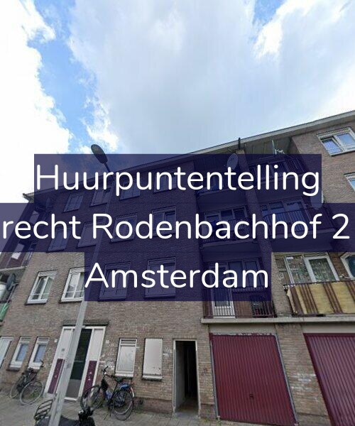 Foto gevel Huurpuntentelling voor Albrecht Rodenbachhof 21-1, Amsterdam