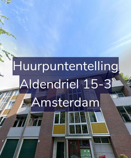 Foto gevel Huurpuntentelling voor Aldendriel 15-3, Amsterdam