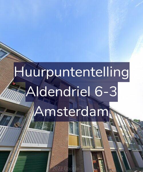 Foto gevel Huurpuntentelling voor Aldendriel 6-3, Amsterdam