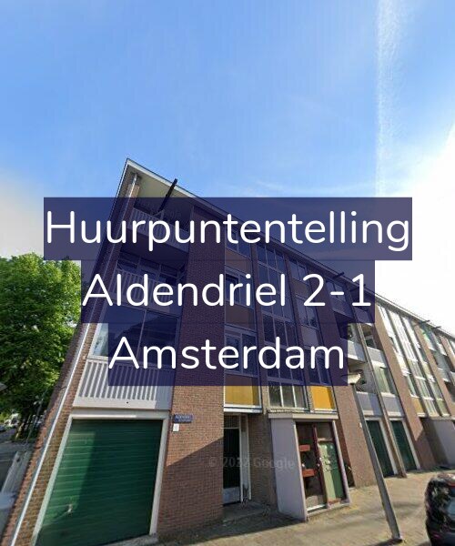 Foto gevel Huurpuntentelling voor Aldendriel 2-1, Amsterdam