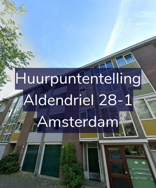 Foto gevel Huurpuntentelling voor Aldendriel 28-1, Amsterdam