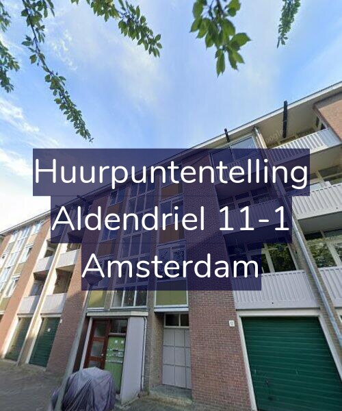 Foto gevel Huurpuntentelling voor Aldendriel 11-1, Amsterdam
