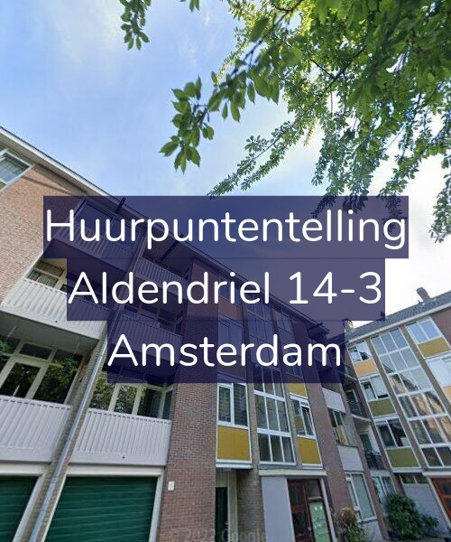 Foto gevel Huurpuntentelling voor Aldendriel 14-3, Amsterdam
