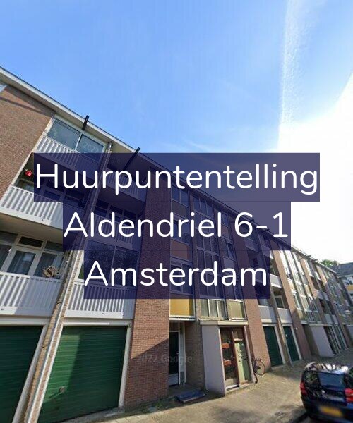 Foto gevel Huurpuntentelling voor Aldendriel 6-1, Amsterdam