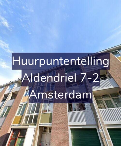 Foto gevel Huurpuntentelling voor Aldendriel 7-2, Amsterdam