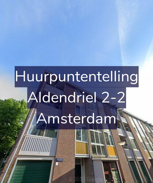 Foto gevel Huurpuntentelling voor Aldendriel 2-2, Amsterdam