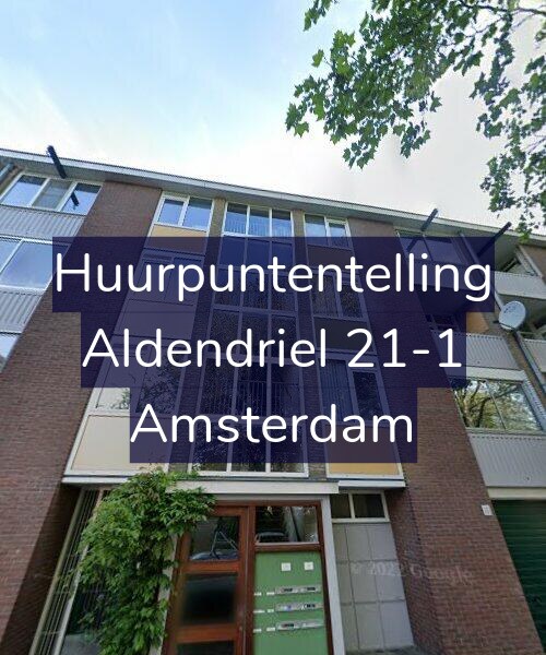 Foto gevel Huurpuntentelling voor Aldendriel 21-1, Amsterdam