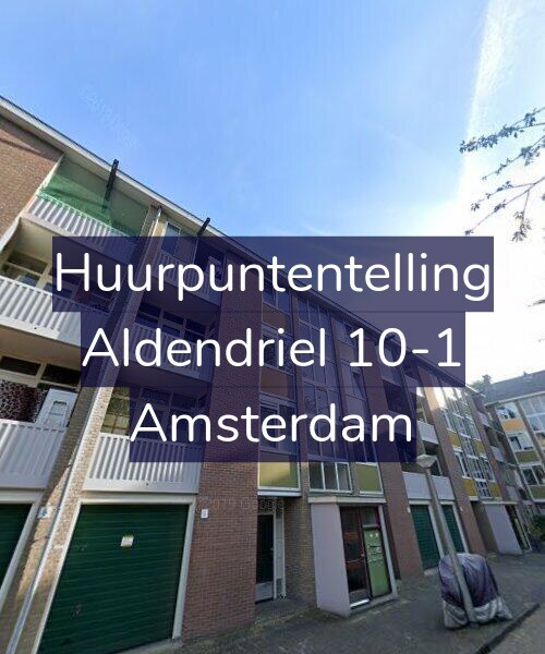 Foto gevel Huurpuntentelling voor Aldendriel 10-1, Amsterdam