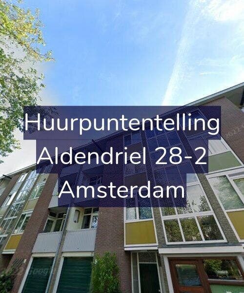 Foto gevel Huurpuntentelling voor Aldendriel 28-2, Amsterdam