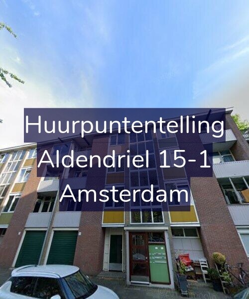 Foto gevel Huurpuntentelling voor Aldendriel 15-1, Amsterdam