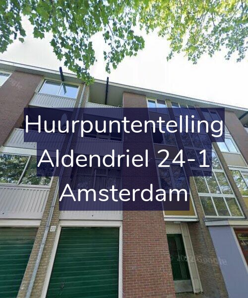 Foto gevel Huurpuntentelling voor Aldendriel 24-1, Amsterdam