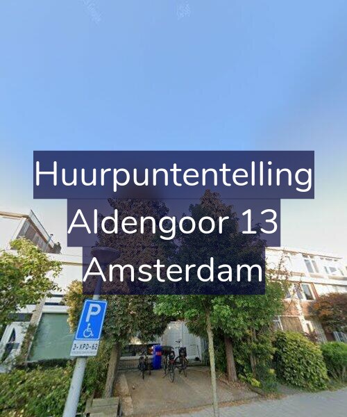 Foto gevel Huurpuntentelling voor Aldengoor 13, Amsterdam