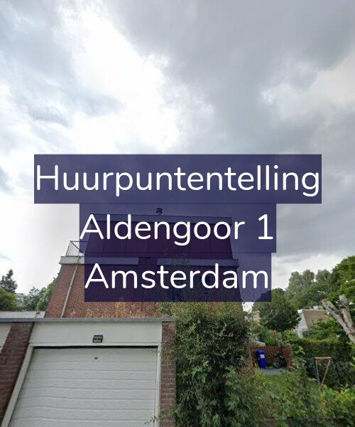 Foto gevel Huurpuntentelling voor Aldengoor 1, Amsterdam