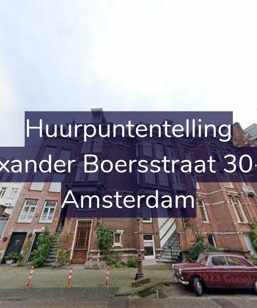 Foto gevel Huurpuntentelling voor Alexander Boersstraat 30-A2, Amsterdam
