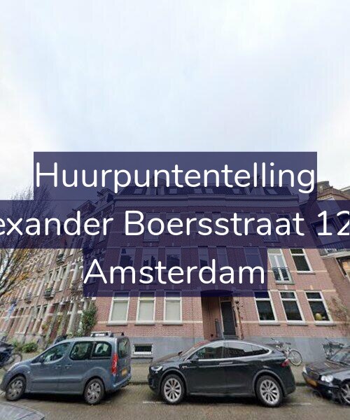 Foto gevel Huurpuntentelling voor Alexander Boersstraat 12-A, Amsterdam
