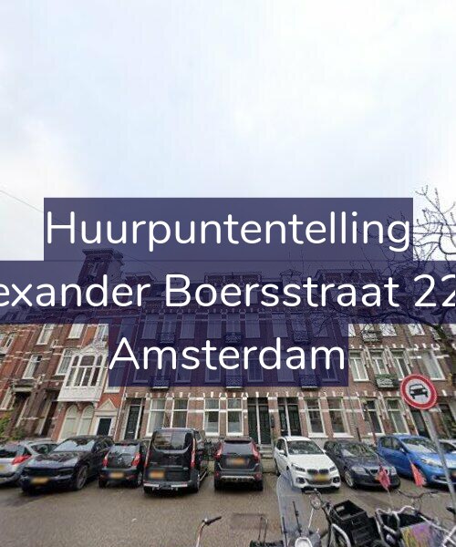 Foto gevel Huurpuntentelling voor Alexander Boersstraat 22-3, Amsterdam