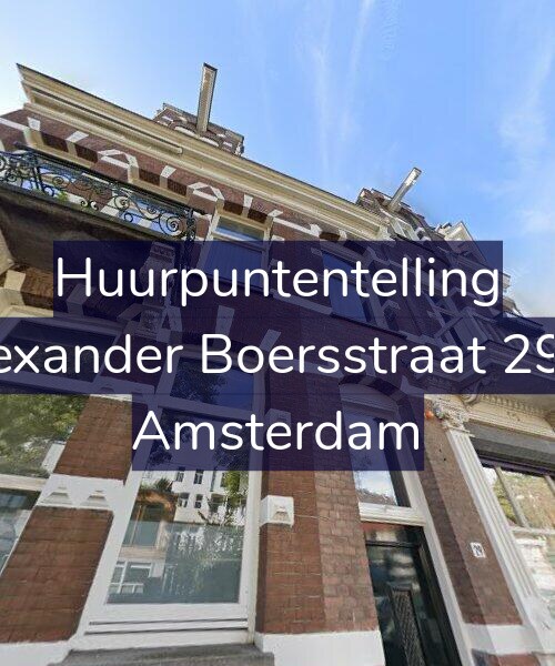 Foto gevel Huurpuntentelling voor Alexander Boersstraat 29-2, Amsterdam