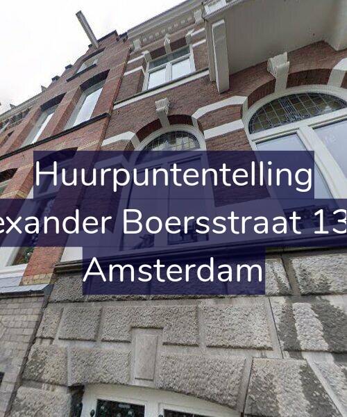 Foto gevel Huurpuntentelling voor Alexander Boersstraat 13-H, Amsterdam