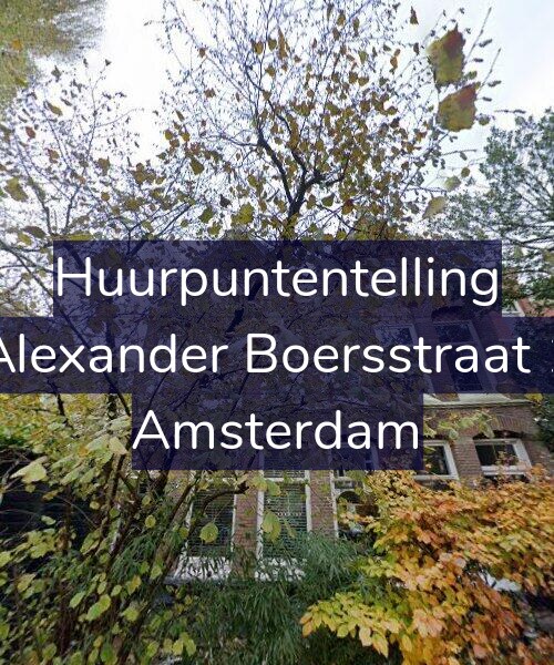 Foto gevel Huurpuntentelling voor Alexander Boersstraat 1, Amsterdam