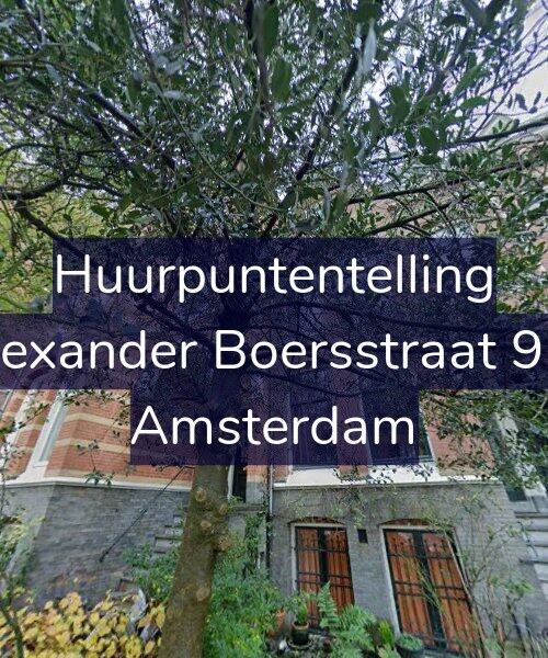 Foto gevel Huurpuntentelling voor Alexander Boersstraat 9-1, Amsterdam