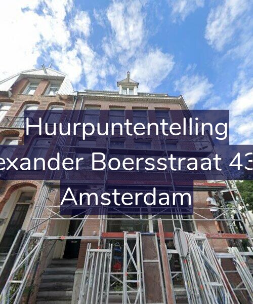 Foto gevel Huurpuntentelling voor Alexander Boersstraat 43-2, Amsterdam