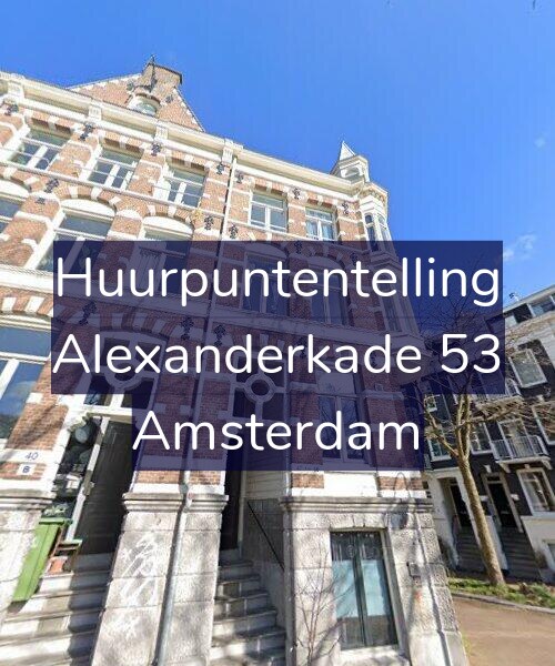 Foto gevel Huurpuntentelling voor Alexanderkade 53, Amsterdam
