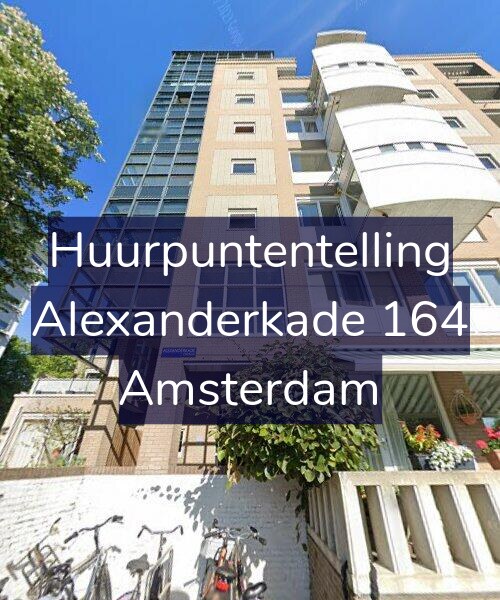 Foto gevel Huurpuntentelling voor Alexanderkade 164, Amsterdam