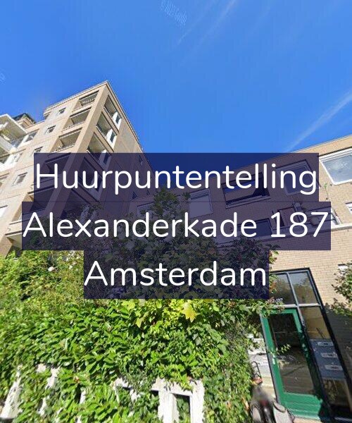 Foto gevel Huurpuntentelling voor Alexanderkade 187, Amsterdam