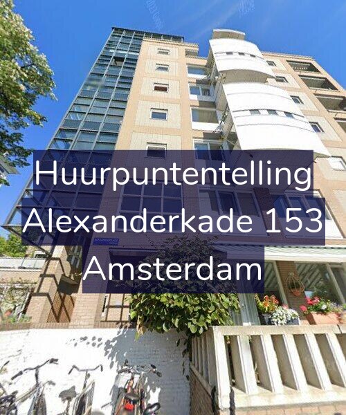 Foto gevel Huurpuntentelling voor Alexanderkade 153, Amsterdam