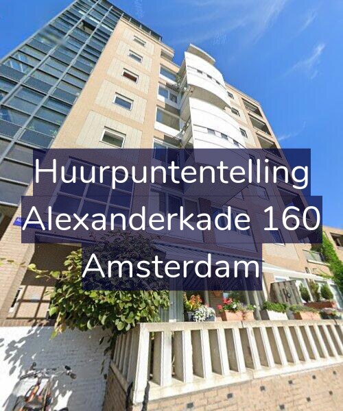 Foto gevel Huurpuntentelling voor Alexanderkade 160, Amsterdam