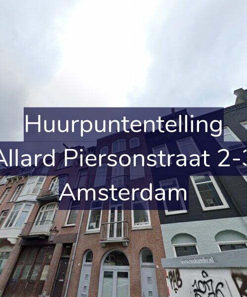 Foto gevel Huurpuntentelling voor Allard Piersonstraat 2-3, Amsterdam