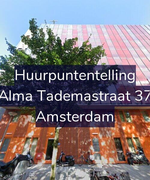 Foto gevel Huurpuntentelling voor Alma Tademastraat 37, Amsterdam