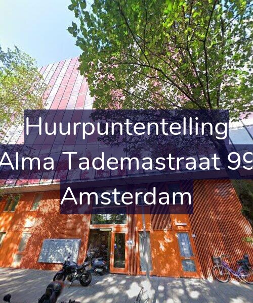Foto gevel Huurpuntentelling voor Alma Tademastraat 99, Amsterdam