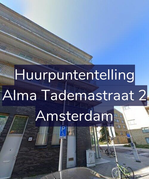 Foto gevel Huurpuntentelling voor Alma Tademastraat 2, Amsterdam