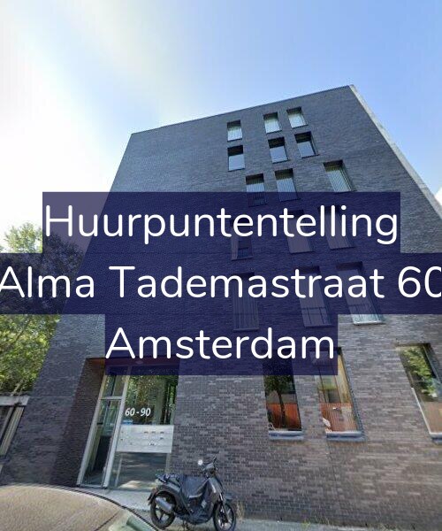 Foto gevel Huurpuntentelling voor Alma Tademastraat 60, Amsterdam