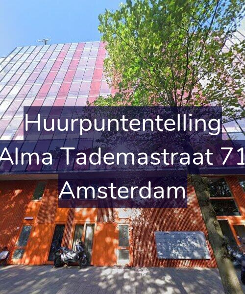 Foto gevel Huurpuntentelling voor Alma Tademastraat 71, Amsterdam