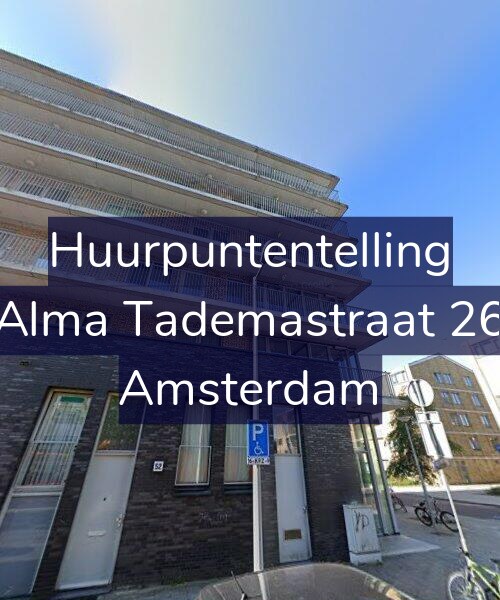 Foto gevel Huurpuntentelling voor Alma Tademastraat 26, Amsterdam