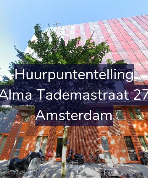 Foto gevel Huurpuntentelling voor Alma Tademastraat 27, Amsterdam