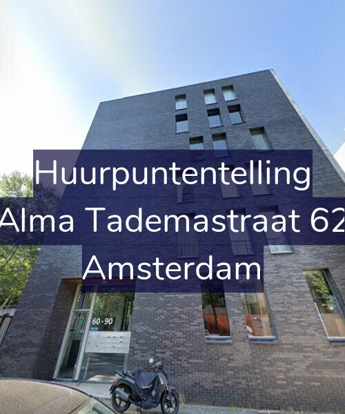 Foto gevel Huurpuntentelling voor Alma Tademastraat 62, Amsterdam