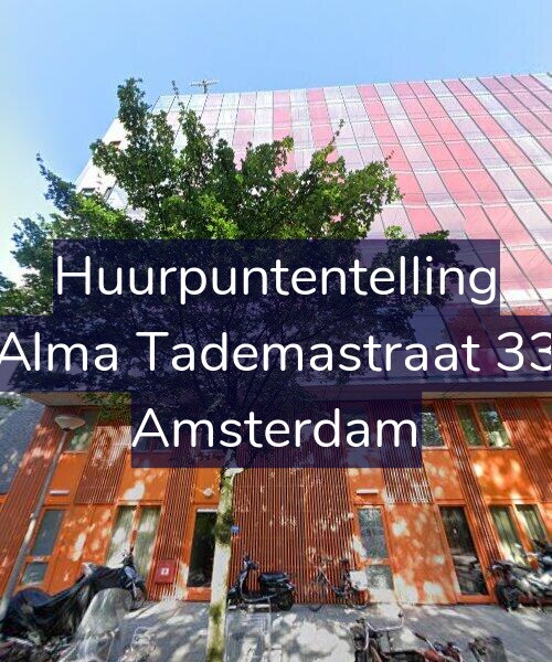 Foto gevel Huurpuntentelling voor Alma Tademastraat 33, Amsterdam