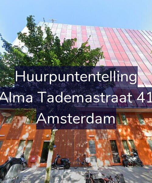 Foto gevel Huurpuntentelling voor Alma Tademastraat 41, Amsterdam