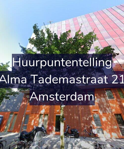 Foto gevel Huurpuntentelling voor Alma Tademastraat 21, Amsterdam