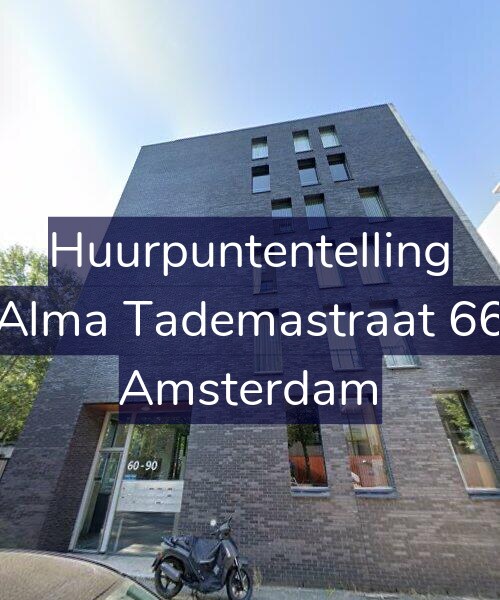 Foto gevel Huurpuntentelling voor Alma Tademastraat 66, Amsterdam