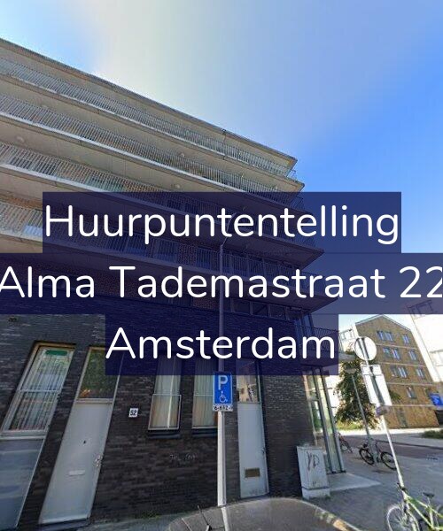 Foto gevel Huurpuntentelling voor Alma Tademastraat 22, Amsterdam