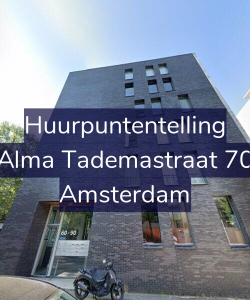 Foto gevel Huurpuntentelling voor Alma Tademastraat 70, Amsterdam